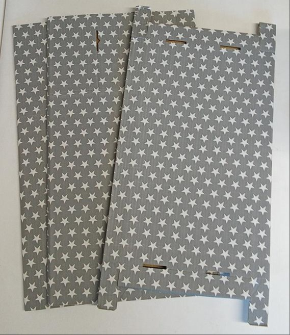 Set 2 cutii de depozitare din carton, 59 x 29 x 20 cm, RAN7054, gri [2]