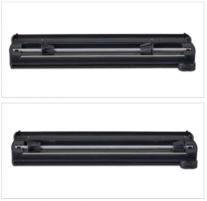 Set 2 dispensere de folie de aluminiu si alimentara Relaxdays, negru, 5 x 37 x 8 cm [11]