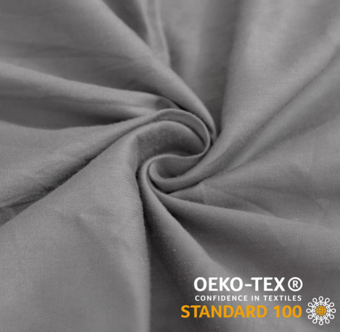 Set 2 fete de perna ATsense , 40 x 40 cm, 100% bumbac, gri cu fermoar [4]