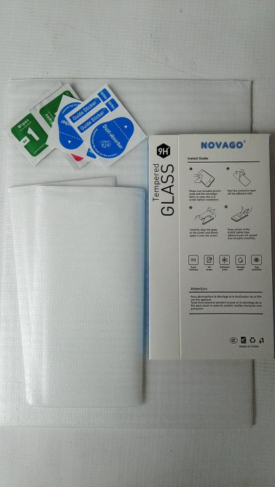 Set 2 folii de protecție ecran din sticlă securizată NOVAGO pentru Samsung Galaxy S8 Plus (S8+) [2]