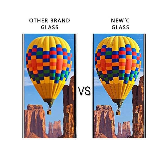 Set 2 folii de protecție NEW'C pentru ecran din sticlă securizată pentru iPhone 11 Pro, iPhone X, iPhone XS [8]