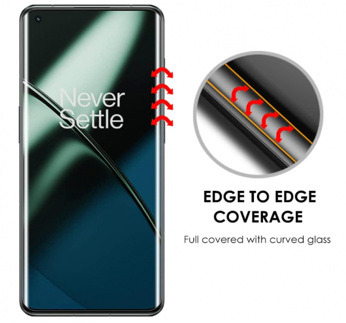 Set 2 folii protectie sticla securizata Akcoo pentru OnePlus 11 [4]