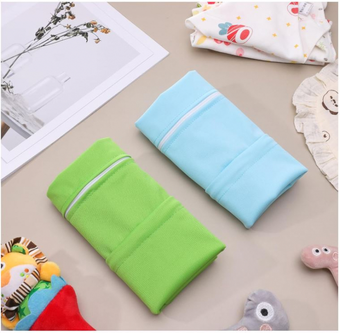 Set 2 genți de pânză impermeabile Fingertoys, albastru și verde [7]