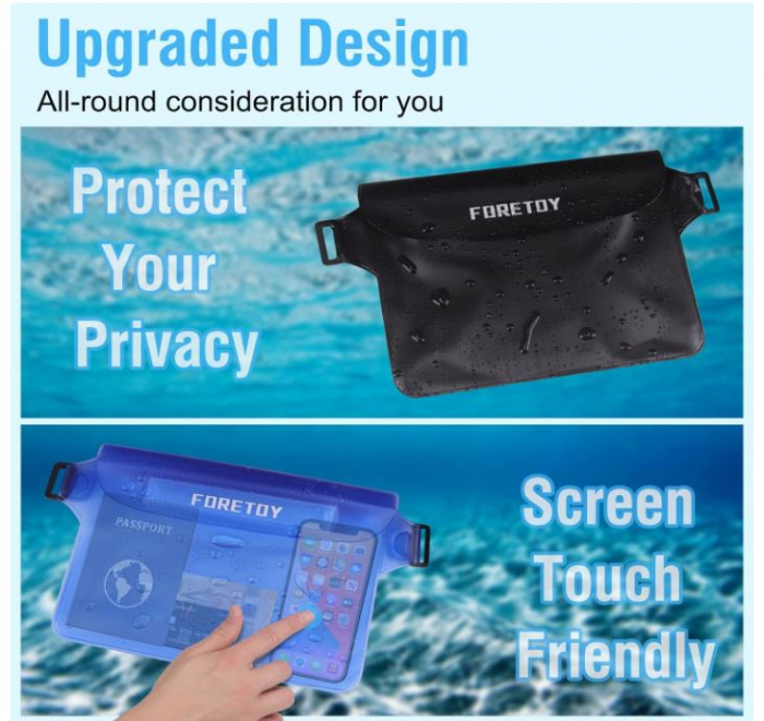 Set 2 genti impermeabile FORETOY pentru plaja sau sporturi acvatice [5]