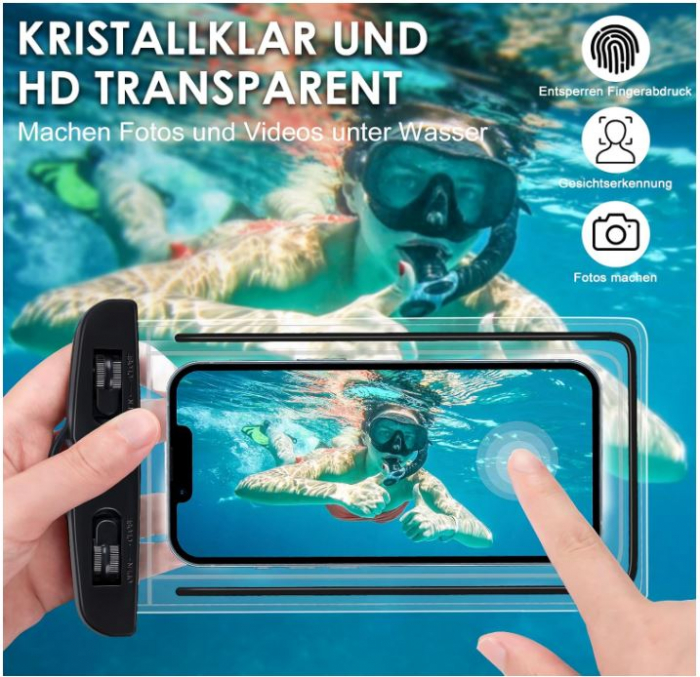 Set 2 huse impermeabile Kiiwah, pentru documente si telefon [6]