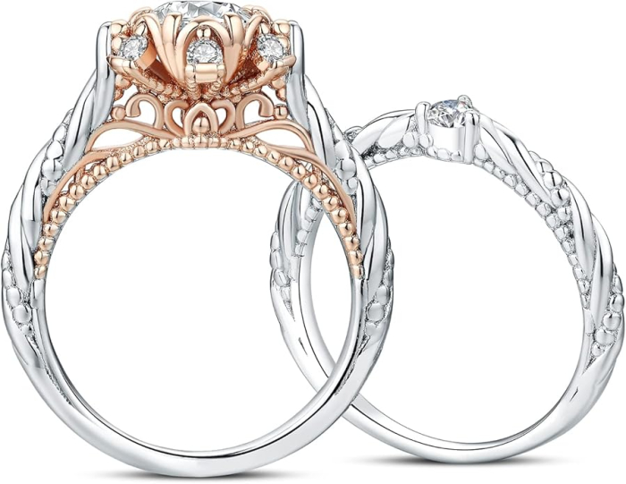 Set 2 inele de logodna pentru femei JewelryPalace [11]