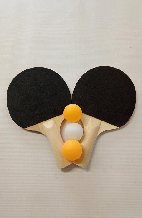 Set 2 palete de tenis de masă SPORTSIDE + 3 mingi [4]