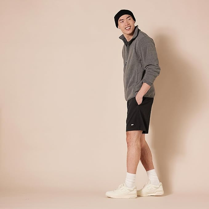 Set 2 pantaloni scurti pentru barbati Amazon Essentials, negru, 4XL [5]