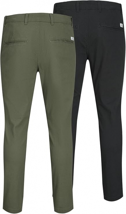 Set 2 perechi de pantaloni chino pentru barbati, JACK & JONES Jjimarco Jjdave Akm, 34W/30L [2]