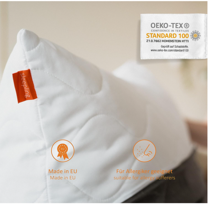 Set 2 perne din microfibră, 70 x 70 cm, alb [5]