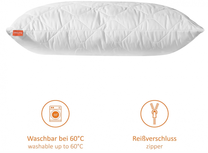 Set 2 perne din microfibră, 70 x 70 cm, alb [3]