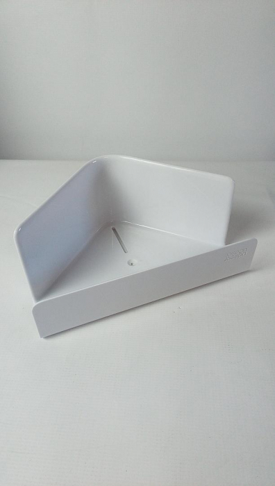 Set 2 rafturi pentru baie Joseph Joseph, Suport de colț pentru cabina duș, alb [3]