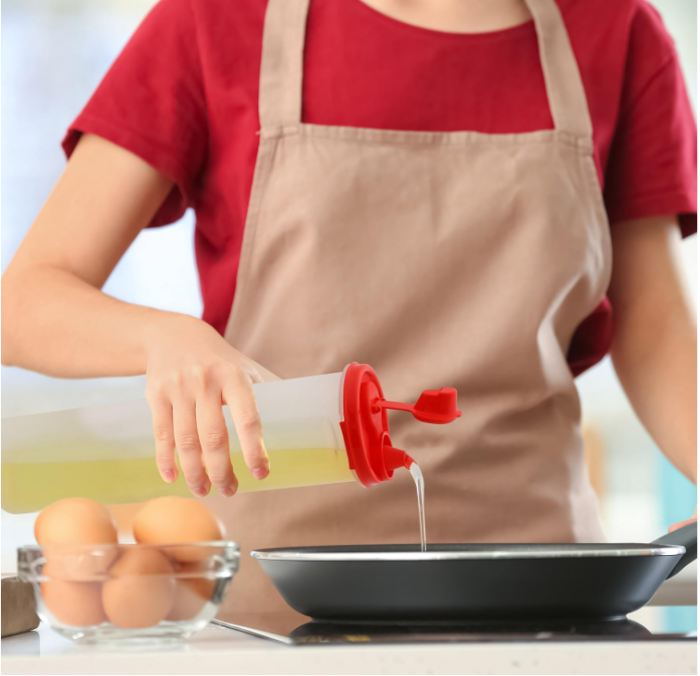 Set 2 Recipiente pentru ulei și oțet SIGNORA WARE, oliviera si otetiera din plastic, 900 și 1100 ml [5]