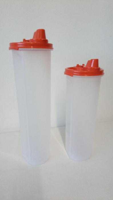 Set 2 Recipiente pentru ulei și oțet SIGNORA WARE, oliviera si otetiera din plastic, 900 și 1100 ml [2]