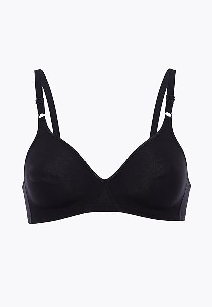 Set 2 sutiene fara armatura Lovable Cotton Line, negru, 85B [5]