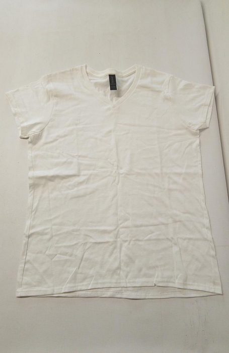 Set 2 tricouri cu maneca scurta pentru femei Gildan, alb, L [3]