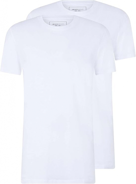 Set 2 tricouri cu maneca scurta pentru barbati Tom Tailor Denim, alb, M [1]