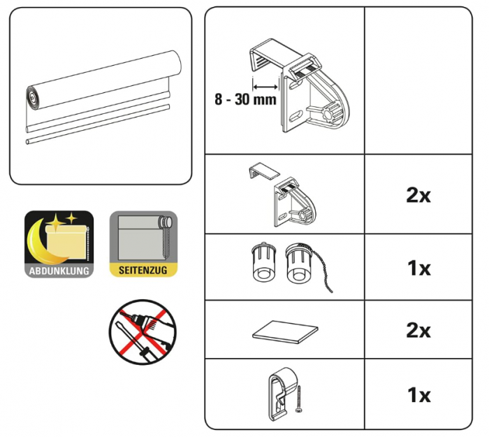 Set 2 x Jaluzea tip rulou GARDINIA 50 x 150 cm [8]