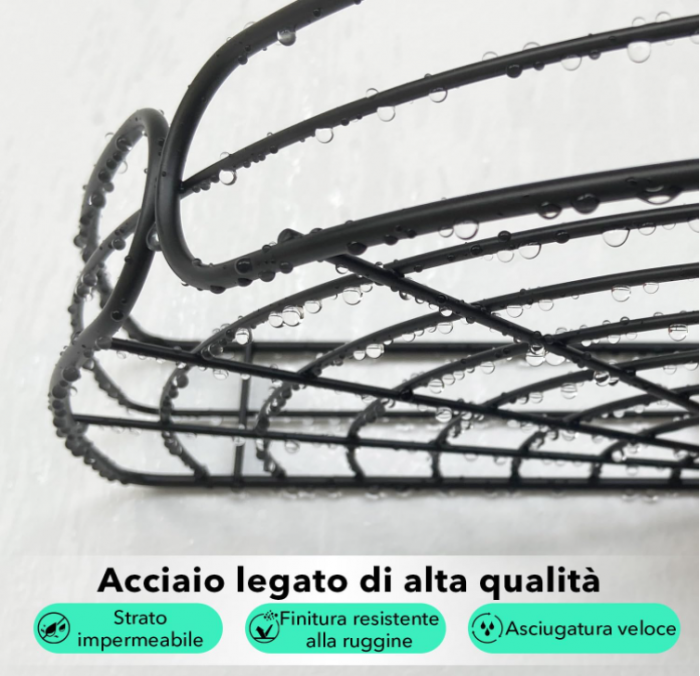 Set 2x Raft de dus, etajera de colt pentru baie [3]