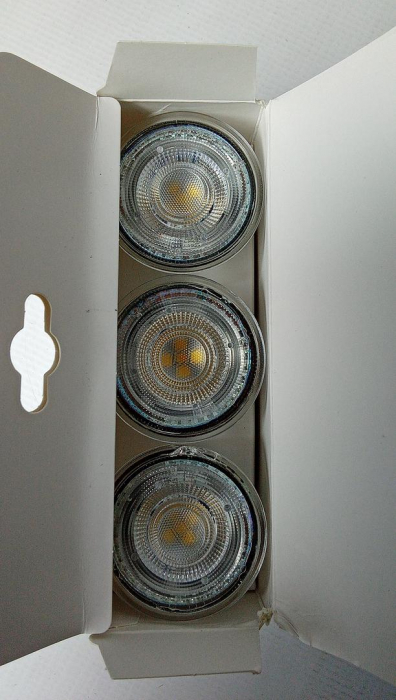 Set 3 becuri LED Osram Base Par16 50, GU10, 4.3W (50W), 350 lm, temperatura lumina (4000K) [2]