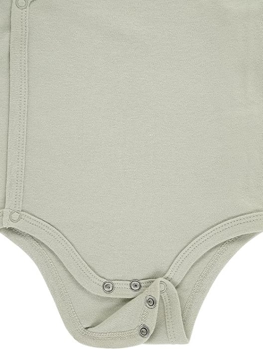 Set 3 body-uri pentru bebelusi Kindsgard, cu maneca scurta, 100% bumbac organic, marime 50 [6]