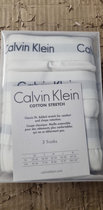 Set 3 boxeri Calvin Klein pentru bărbați, alb, M [2]