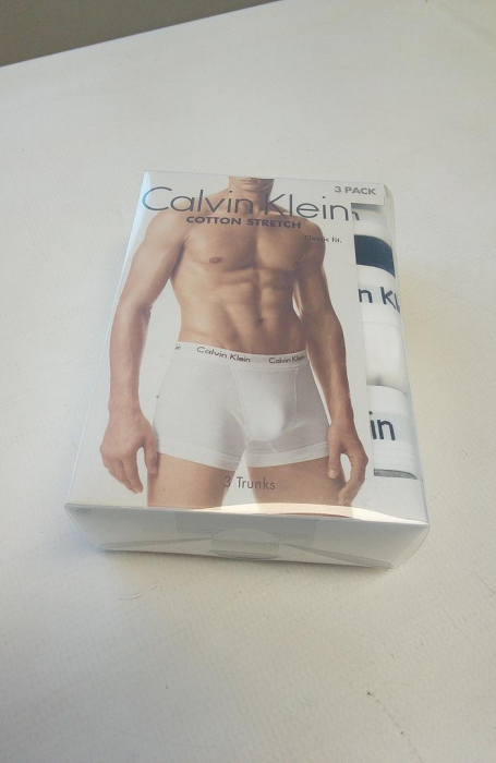 Set 3 boxeri pentru barbati Calvin Klein Trunk 3pk 0000U2662G, negru/alb/gri, L [3]