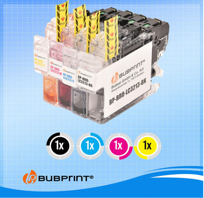 Set 3 Cartușe Bubprint Brother LC-3213 XL pentru DCP-J774DW MFC-J895DW MFC-J890DW DCP-J772DW DCP-J572DW DCP-J770 DCP-J772DNW MFC-J490 MFC-JFC-J491DW90 MFC-J491DW90 [8]