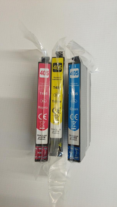 Set 3 cartușe de cerneală Starlet24 compatibile pentru Epson 405XL, Cyan, Magenta, Galben [2]