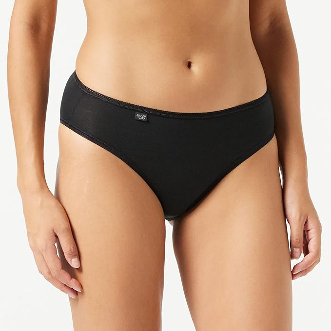 Set 3 chiloti pentru femei  Sloggi 24/7 Cotton Tai C3P, negru, 44 [5]