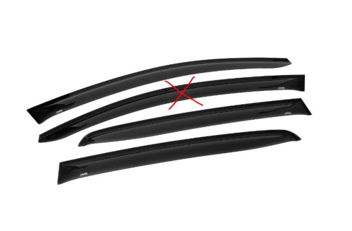 Set 3 deflectoare de aer, paravanturi auto, Lampa 02722, Golf VII 5p 12>19 [2]