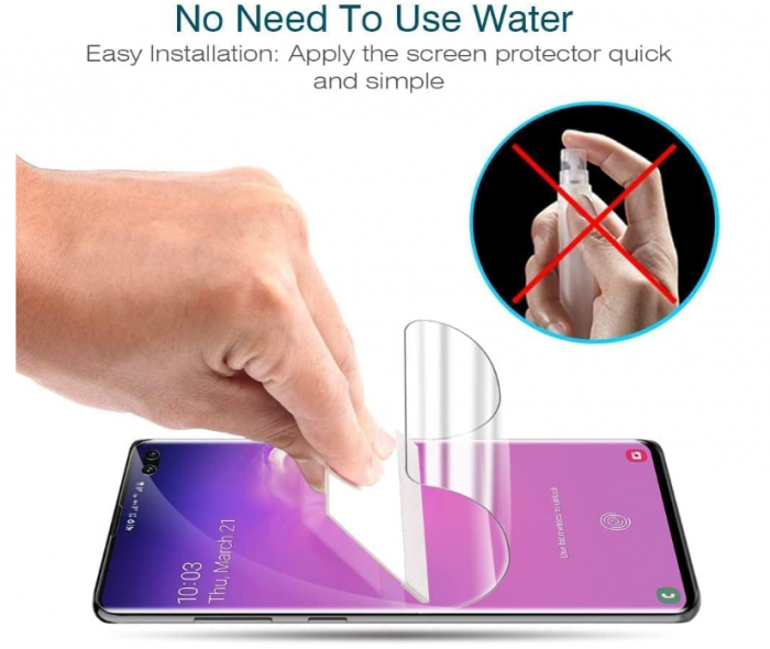 Set 3 Folii de protectie pentru ecran LK pentru Samsung Galaxy S10 Plus [8]