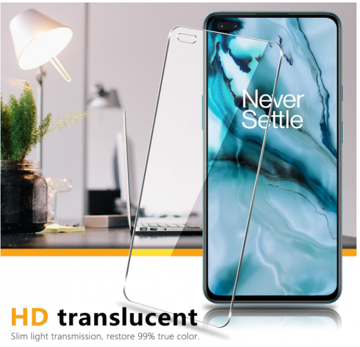 Set 3 folii protectie ecran din sticla securizata UniqueMe pentru Oneplus Nord [3]