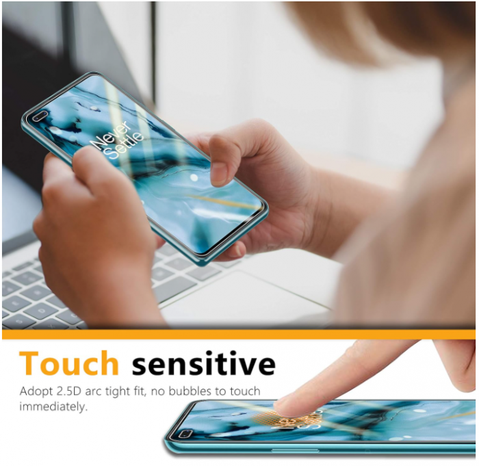 Set 3 folii protectie ecran din sticla securizata UniqueMe pentru Oneplus Nord [4]