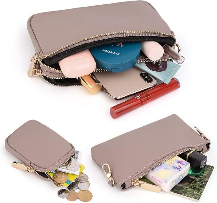 Set 3 genti de dama UTO, din piele sintetica, impermeabile, roz [4]