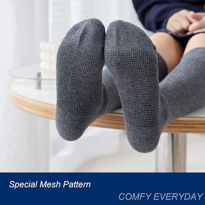 Set 3 perechi de sosete lungi pentru fete Marchare, negru/alb/albastru, 10-14 ani [3]