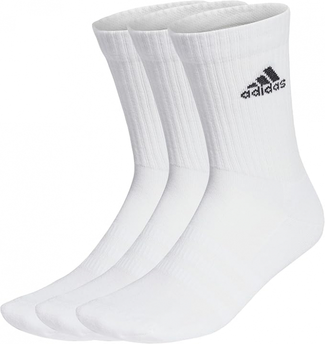 Set 3 perechi de sosete pentru copii Adidas, alb, 25-28 [1]