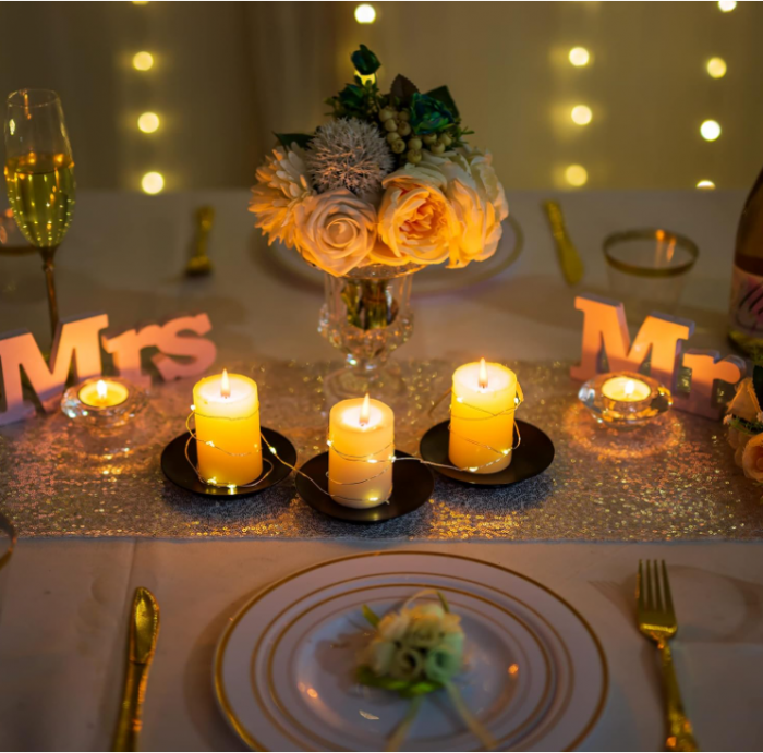 Set 3 suporturi pentru lumânări rotunde Inweder, 11 cm [5]