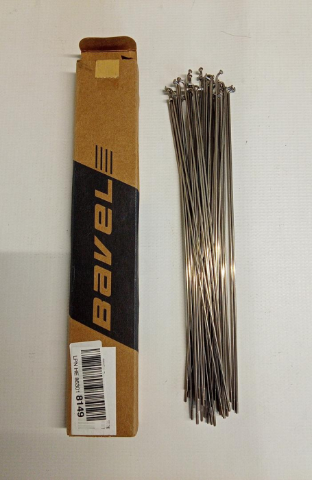 Set 36 spițe curbate pentru bicicletă LUXU 14G J, din oțel inoxidabil, 272 mm [2]