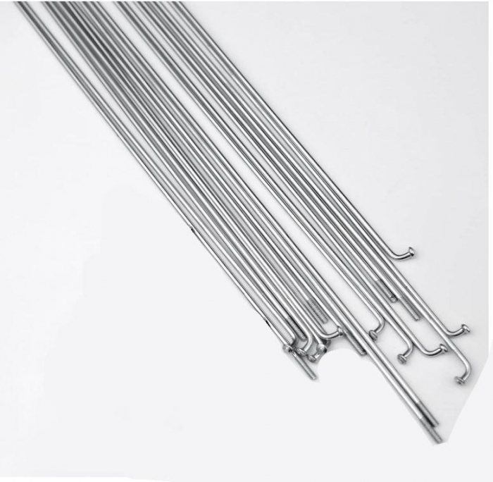 Set 36 spițe curbate pentru bicicletă LUXU 14G J, din oțel inoxidabil, 272 mm [4]