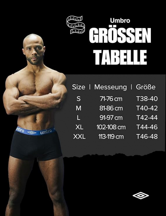 Set 4 boxeri pentru barbati UMBRO, multicolor, M [3]