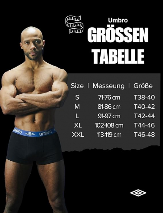 Set 4 boxeri pentru barbati Umbro, multicolor, marime XL - OUTLET [2]