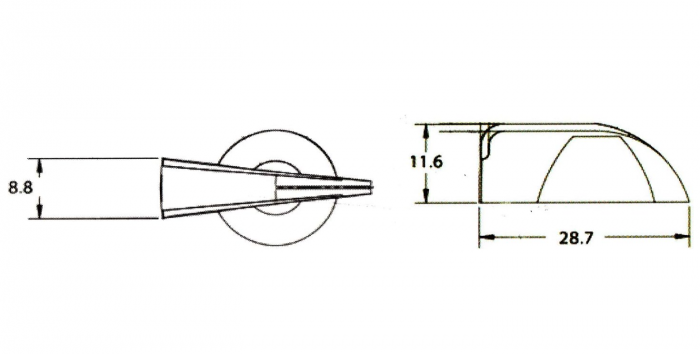Set 4 Butoane vintage Black Dog Music pentru chitară/amplificator, negru [2]