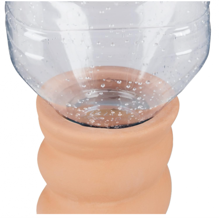 Set 4 conuri pentru irigare Relaxdays de 1.5L, HxD 16.5x5 cm, lut [6]