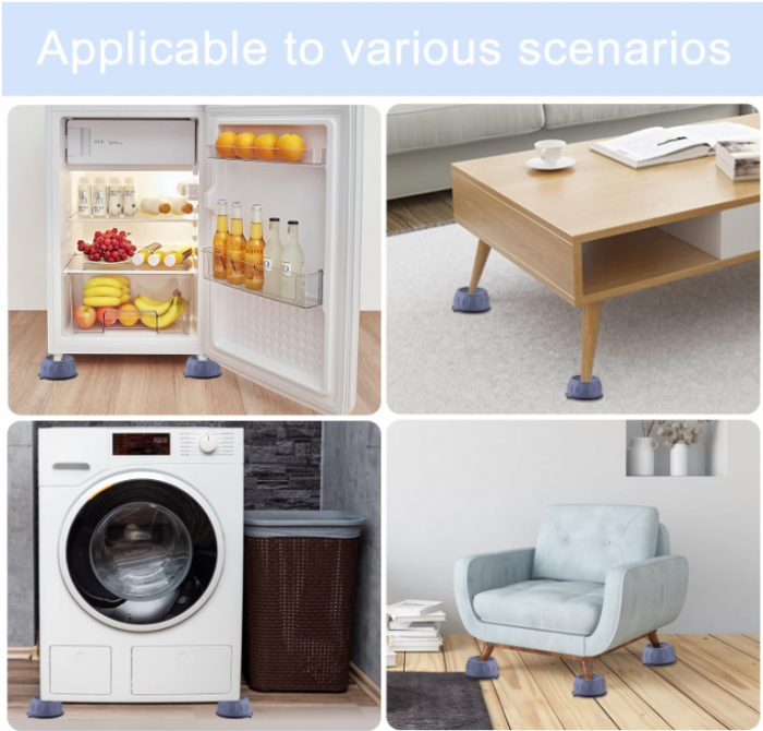 Set 4 picioruse antivibratii Nutabevr pentru mașină de spalat rufe, uscator, frigider [9]