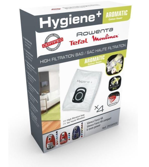 Set 4 saci de aspirator, ROWENTA ZR200920 Hygiene+ Aromatic [1]