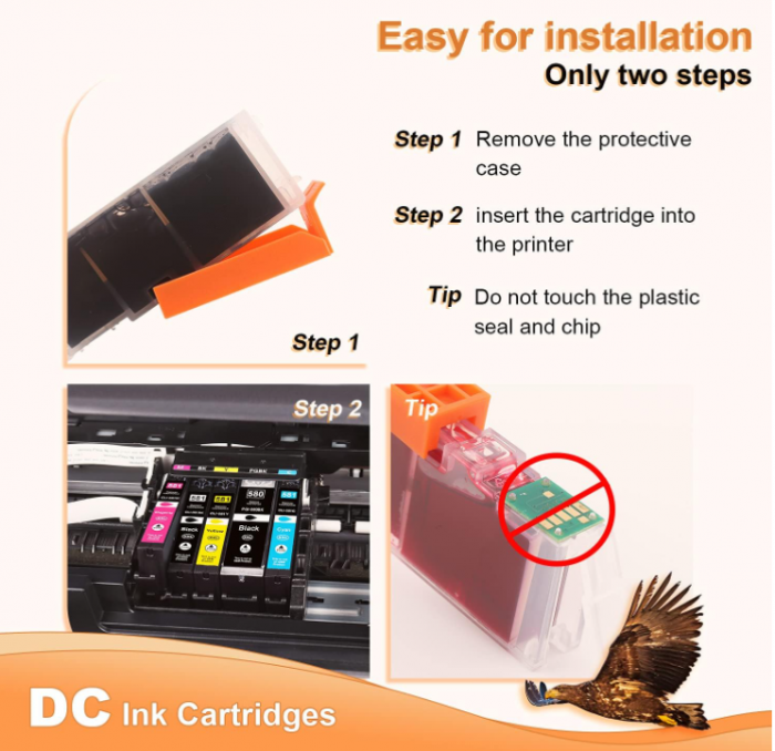 Set 5 cartuse de imprimanta D&C Canon CLI-581 XXL [3]