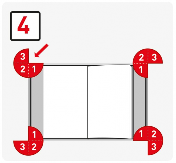 Set 5 coperti Herlitz 50014750 de plastic, 58.5 x 34 cm + 5 etichete si 24 protectii pentru colturi [7]