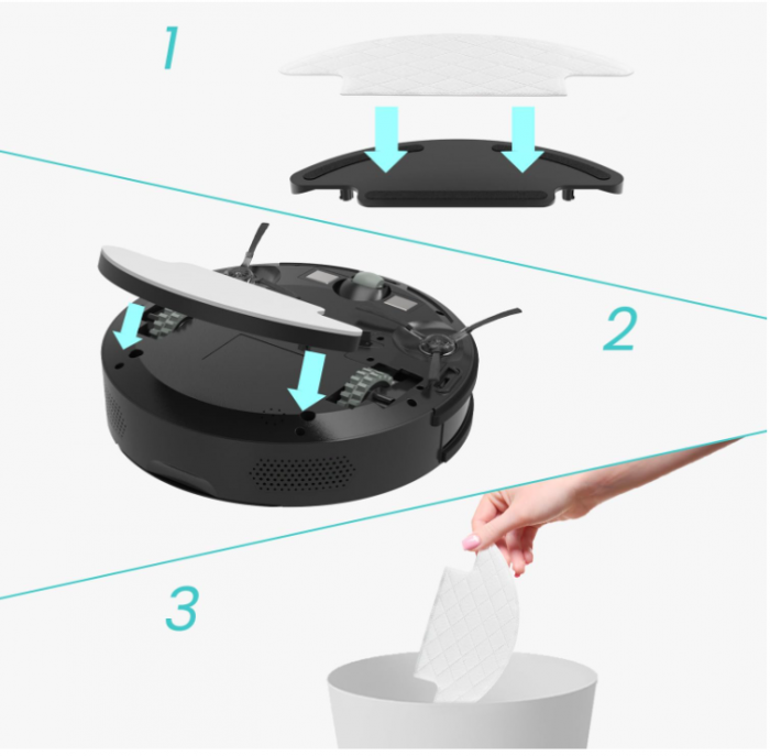 Set 5 lavete umede de unică folosință LEFANT pentru aspiratorul robot M210/M210B/M213/M213S/F1/N1 [4]