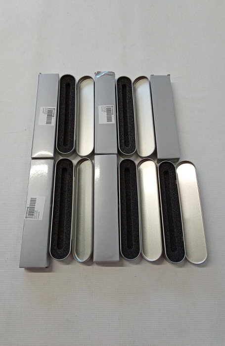 Set 5 suporturi pentru pix Vokmon, cu burete, metalic, argintiu [2]